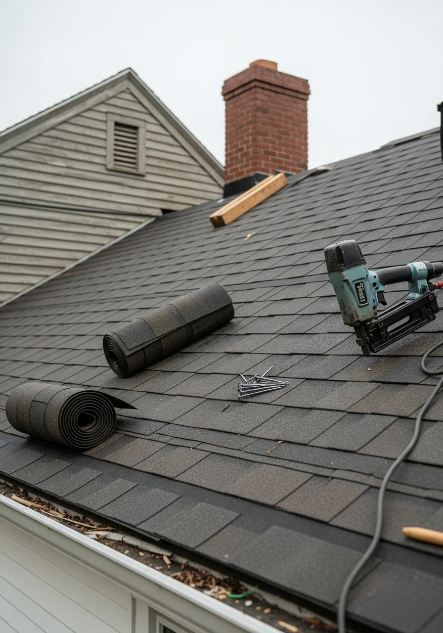 Close-up of skilled tradesperson working on home exterior in Perth area.