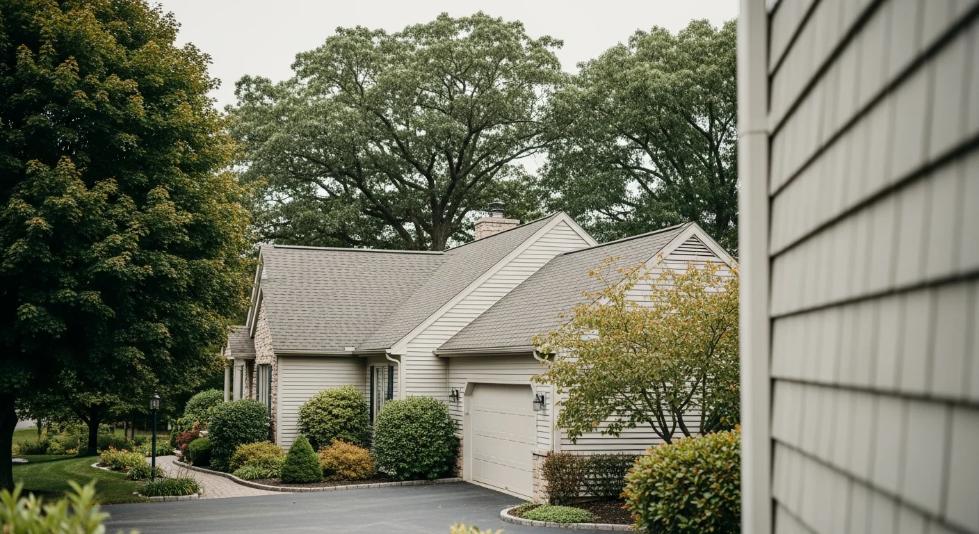 Residential home in Perth, NY with mature landscaping and driveway, typical of Mohawk Valley properties.